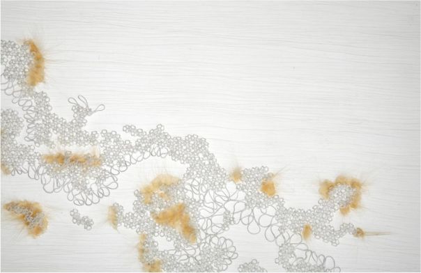 digicrafted 3d printed lace structure delicate 3d-printed lace-like textile structure with soft fibre accents