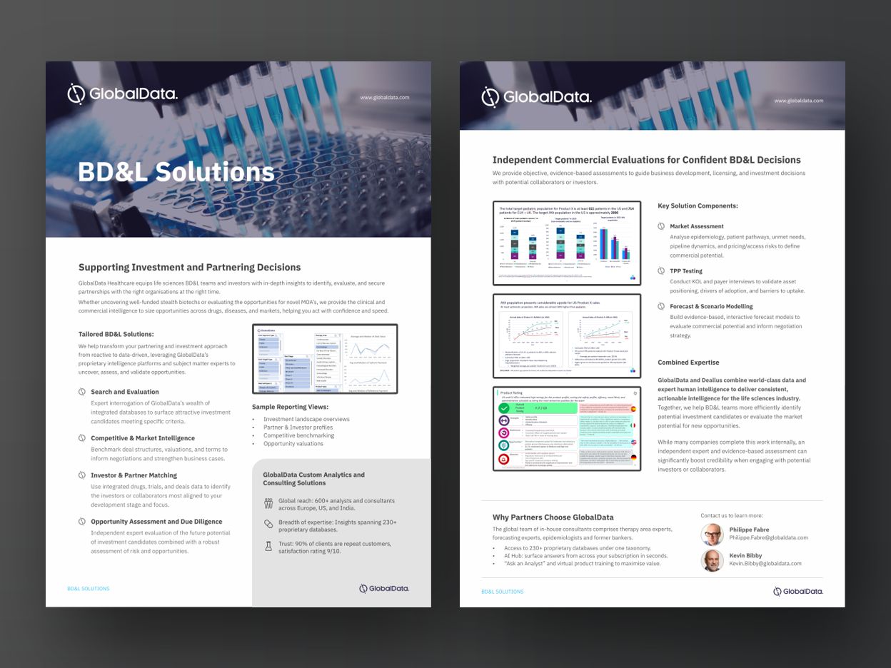 Surrey graphic design for GlobalData BD and L solutions Surrey graphic design work showing a GlobalData BD and L solutions document